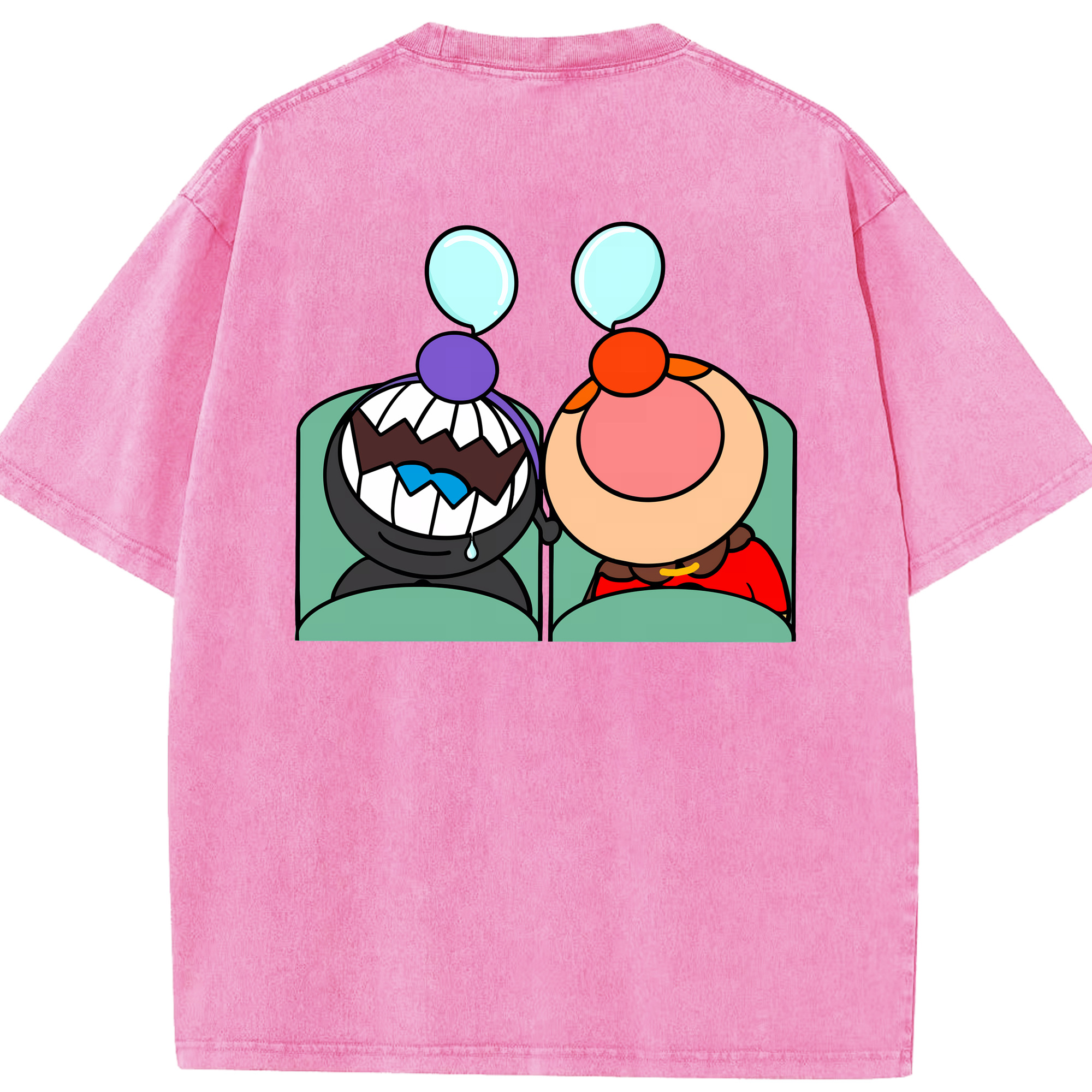 （画像用） アンパンマン Anpanman 綿100% ヴィンテージ風 半袖Tシャツ（背面プリント）